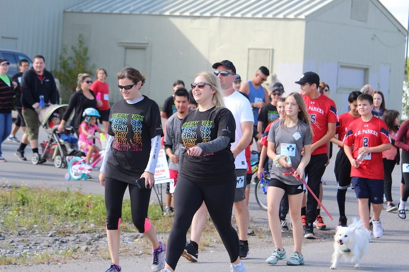 Participants of the 2019 Thompson Terry Fox Run depart from the Thompson Regional Community Centre at 1 p.m. Sept. 15.