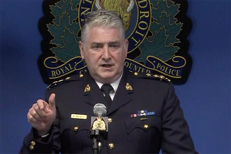 B.C. RCMP Assistant Commissioner Kevin Hackett speaks about the investigation of Kam McLeod and Brye