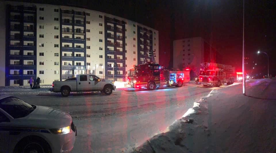 The south building of Forest View Suites on Princeton Drive was evacuated for about two-and-a-half h