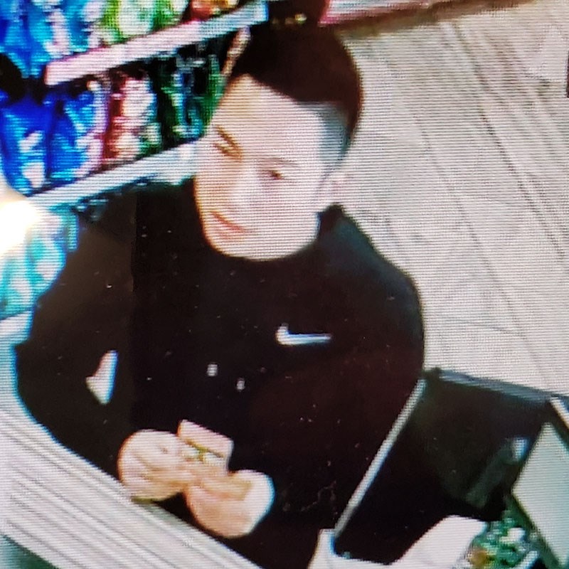 Thompson RCMP say this man driving a Grey Mitsubishi SUV fuelled up his vehicle at the Shell gas sta