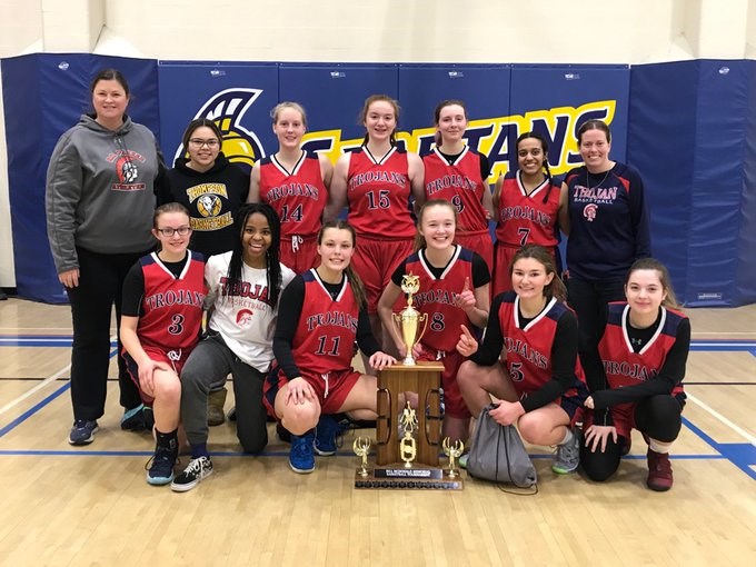 R.D. Parker Collegiate’s senior girls’- basketball team won their first tournament of the season in The Pas Dec. 12-14, with Emma Tomchuk being named MVP and Avery Ritchie a tournament all-star.