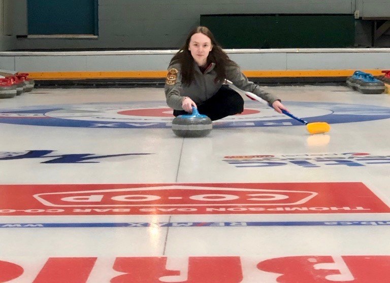 Brooke Graham is rocking the Northern Manitoba curling community as the youngest competitor playing