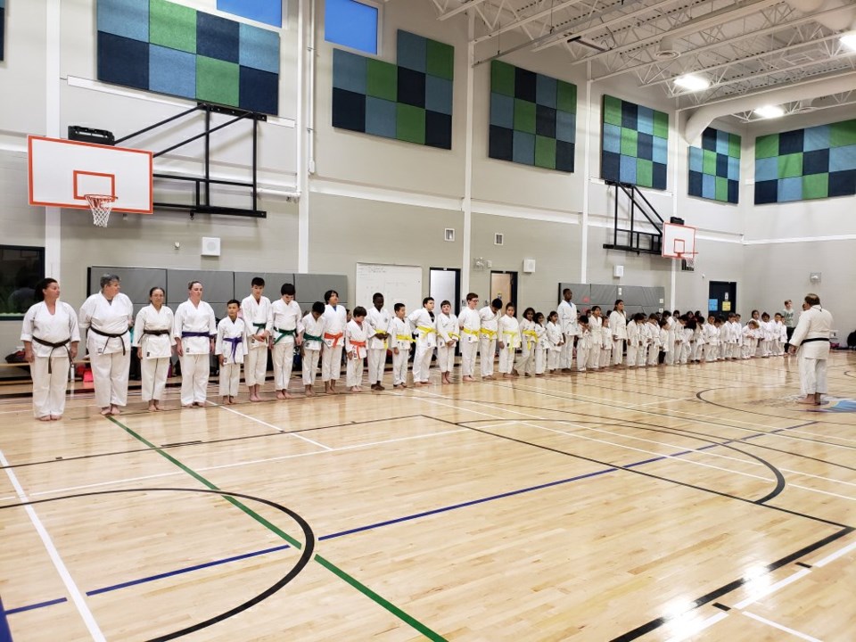 Members of the Thompson Midwest Karate Club are ready to compete in this year’s Joseph Kyrschuk Memo