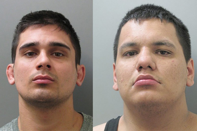 Thompson RCMP are looking for Patrick Jackson, left, and Jerome Cook, right, in connection with a De