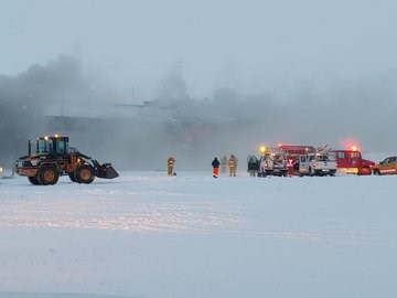 A Jan. 22 fire destroyed a warehouse at the Churchill Airport.
