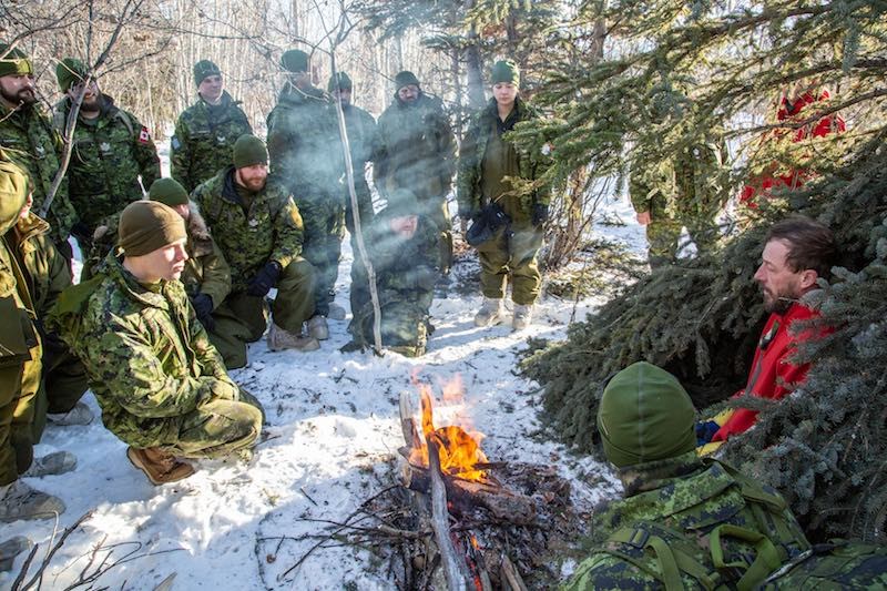 Canadian Armed Forces soldiers participating in Exercise Arctic Bison in 2019. This year's winter tr