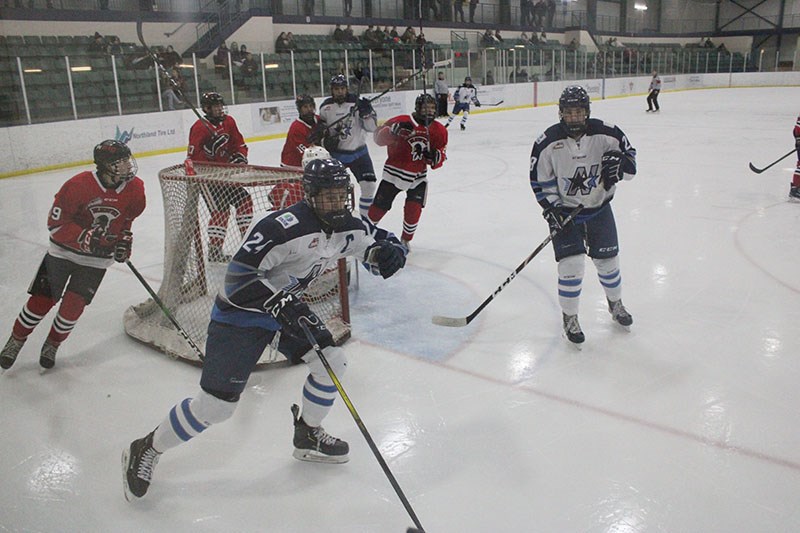 The Norman Northstars dropped two games to the Pembina Valley Hawks at home Feb. 8-9.