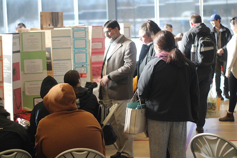 About 40 students and teachers participated in the third-annual Keewatin Regional Science Fair at the Thompson Regional Community Centre Feb. 24-25.