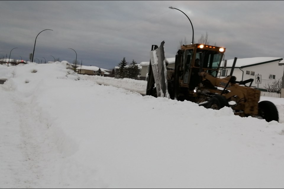 All city snow-clearing equipment, including two plow trucks last used to clear snow after the March 2017 blizzard, has been pressed into action since April 3, the second day of a six-day span that saw 65.6 centimetres of snow fall, with three of those days setting daily snowfall records.