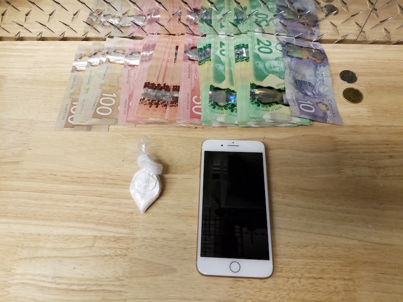 Thompson RCMP seized cocaine and more than $5,000 from a woman arrested on Nelson Road May 16