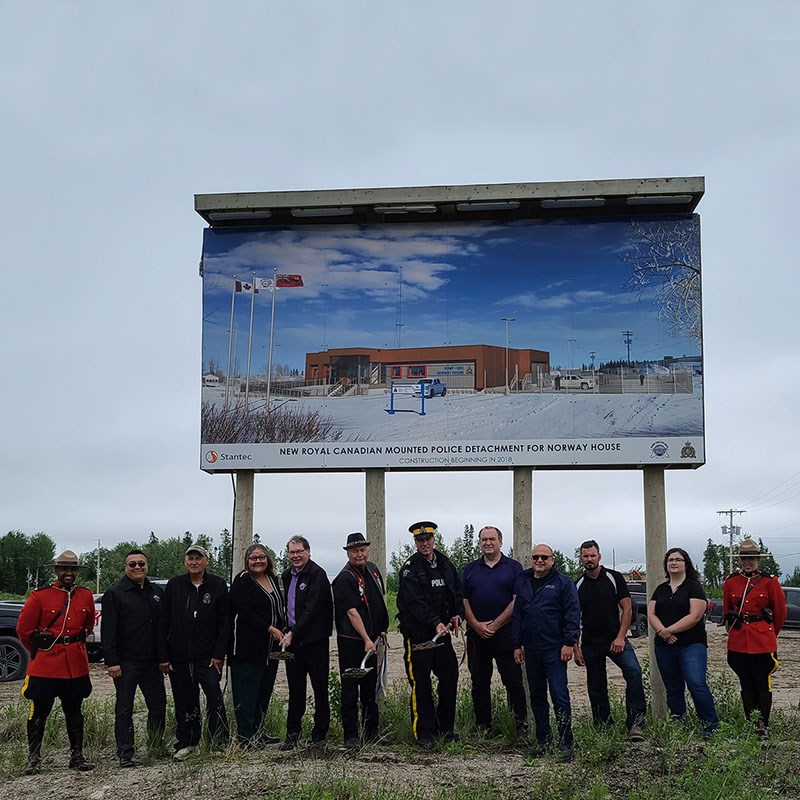 norway house new rcmp detachment sod turning july 6 2020