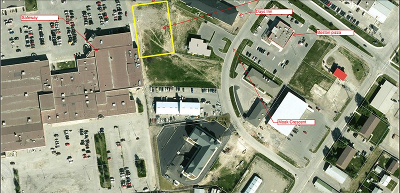 A vacant city-owned lot between Scotiabank and the City Centre Mall has been sold to a buyer who int