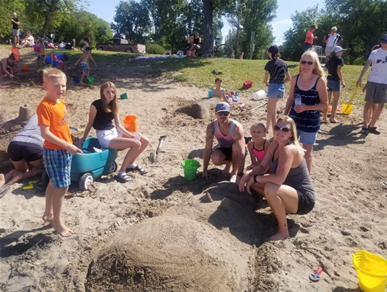 Some of the sand sculpture winner: mermaids, and other sea creatures were created.