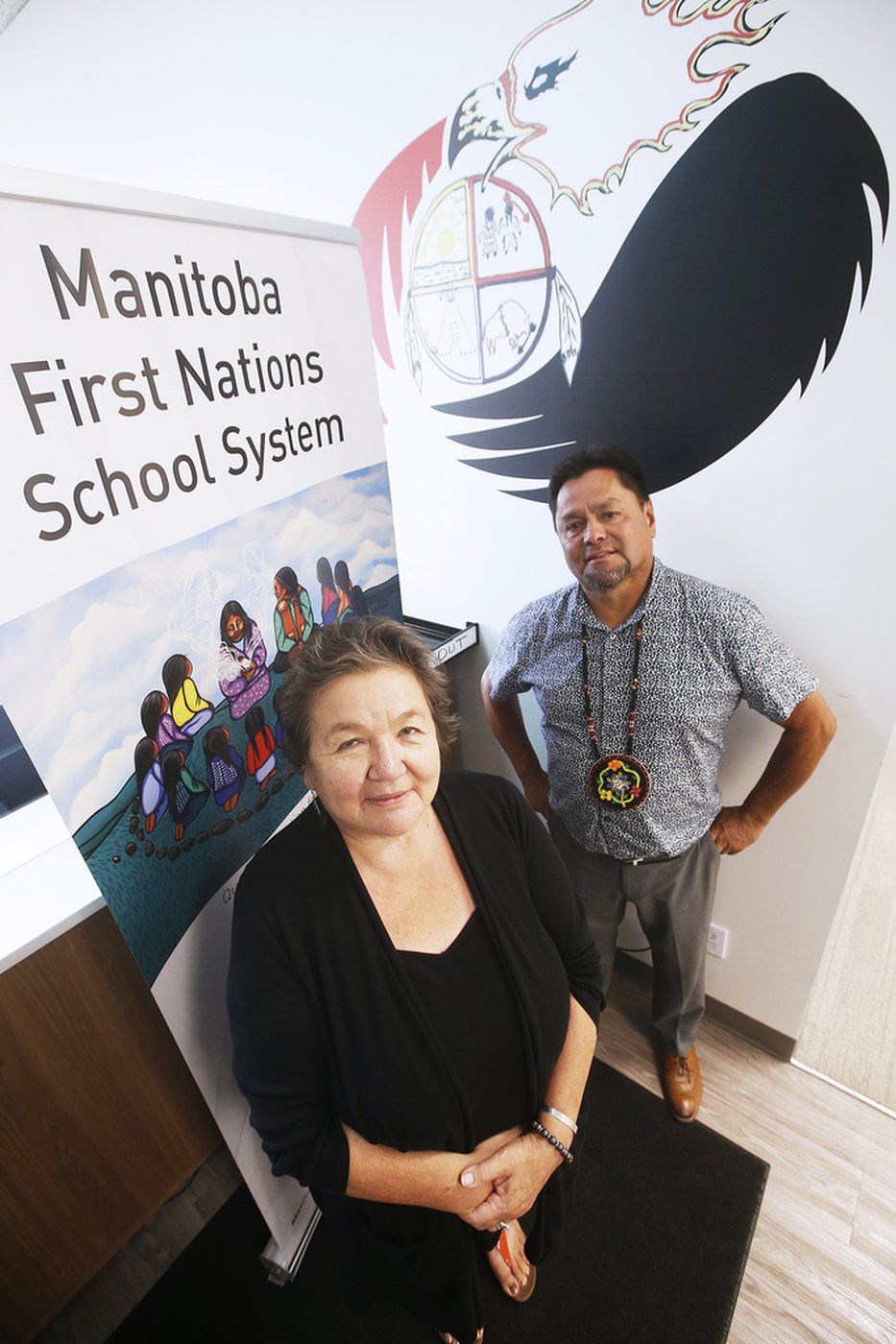 Nora Murdock, director of instructional services at the Manitoba First Nations School System, and Ch