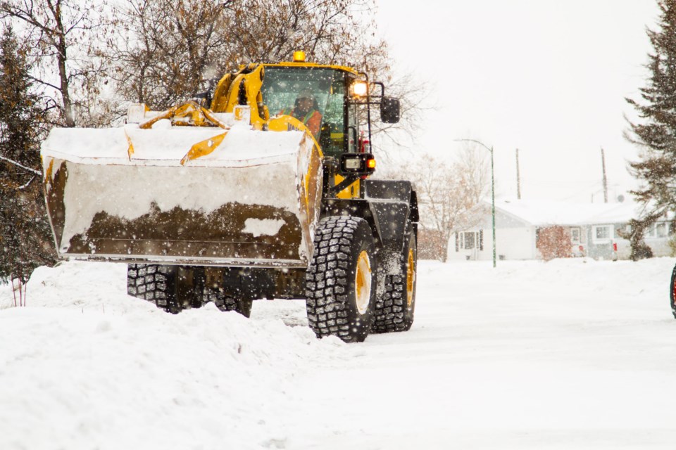 Snow clearing was a big job in Thompson in November, as the city received about twice the average mo