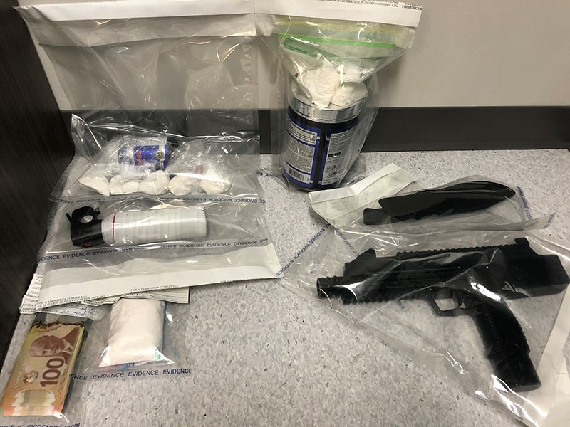 About 280 grams of cocaine were seized from a vehicle pulled over near Paint Lake on Highway 6 Jan.