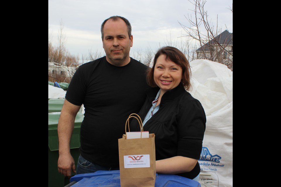 Martin and Elena Dupuis are the owners of Smiley Worms, a new industry to repurpose compostable garbage and keep it out of landfills.