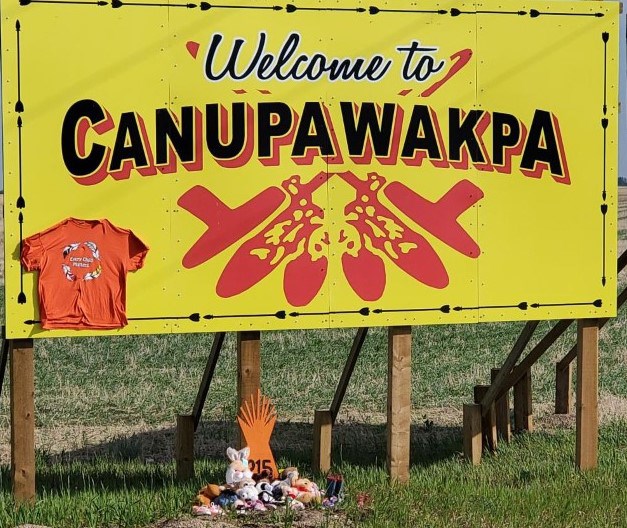 Canupawakpa Dakota First Nation held a tribute to the 215 on Monday, June 7.