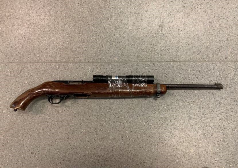 Two machetes, including this one, and a sawed-off .22 calibre rifle, were seized by Thompson RCMP in three separate incidents July 5.