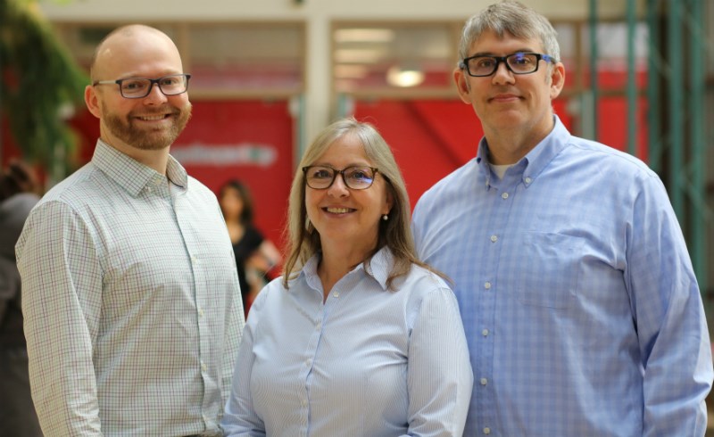 From left to right, University of Winnipeg researchers Dr. Christopher Henry, Dr. Joni Storie, and Dr. Christopher Storie.