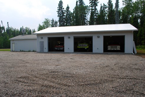 Paint Lake Volunteer Fire Department hall expansion July 2015