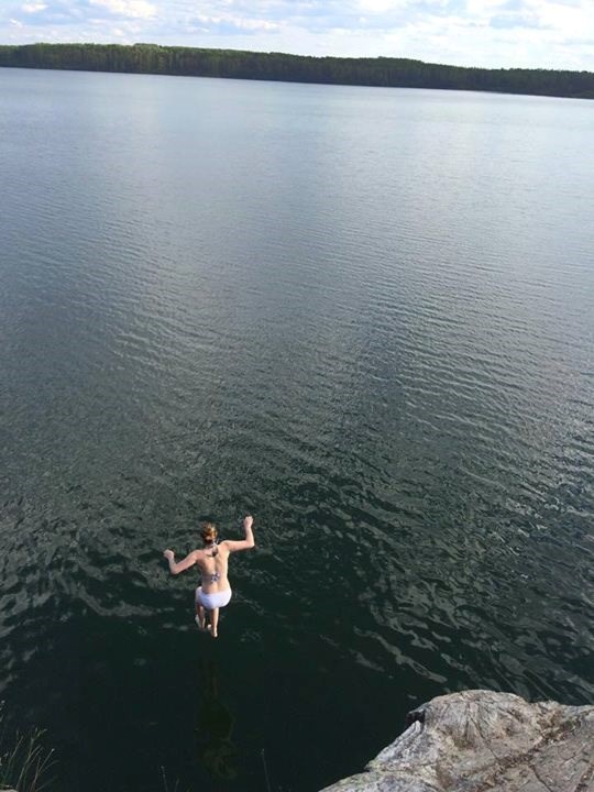 cliff jumping aug 2015