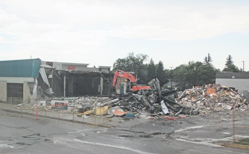 Some of the last moments of the former Valleyview Co-op foods store on July 15.