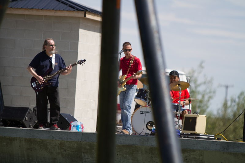 Mike Juneau and band kicked off Concerts in the Park on July 15.