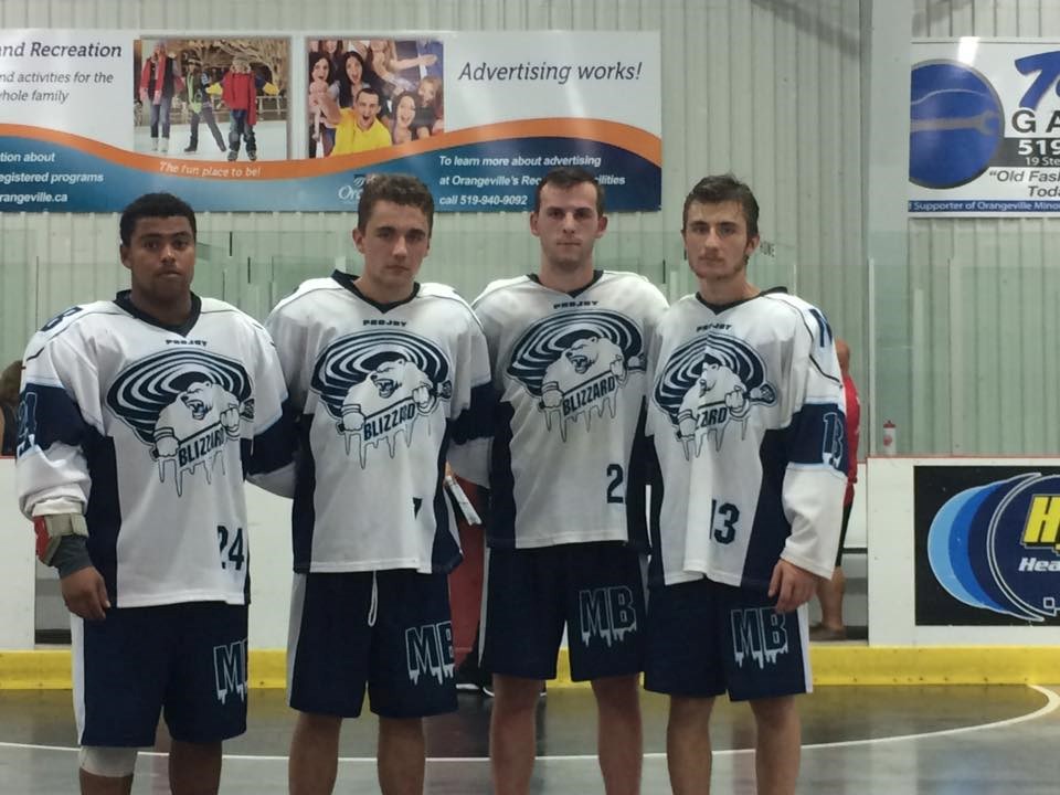 From left to right, Tyrel Charlton, Taylor Ritchie, Justin Paulic and Evan Ritchie