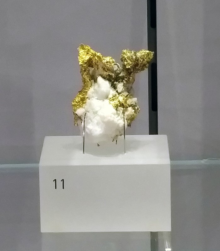 A sample of visible gold from the Laguna housed in the Royal Ontario Museum.