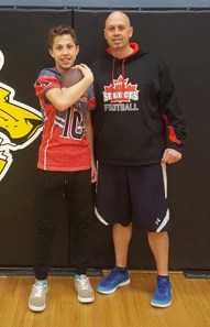 Jaxon Boyda & coach Jason Boyda