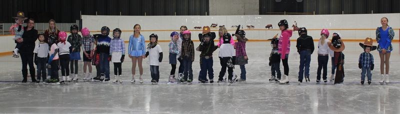 The entire group of Norquay figure skaters was on the ice at the end of their winter carnival on March 5. The skaters, from left, were: Layla Kish, Kaeley Kish, Liam Kish, Nate Korpusik, Kayla Sheptak, Chesney Westerlund, Mia Butterfield, Lily Kish, Brendan Salisbury, Dominick O'Soup, Jordyn Kazakoff, Ashlyn Olson, Sawyer Northrop, Reese Reine, Tessa Reine, Ty Northrop, Will Salisbury, Sierra Dahlin, Matthew Radchuk, Peyton Holinaty, Nixon Lukey, Ava Shelenko, Lane Butterfield, Stevie Effa, Tobbi Effa, Easton Will, Jachin Westerlund and Alexa Olson.