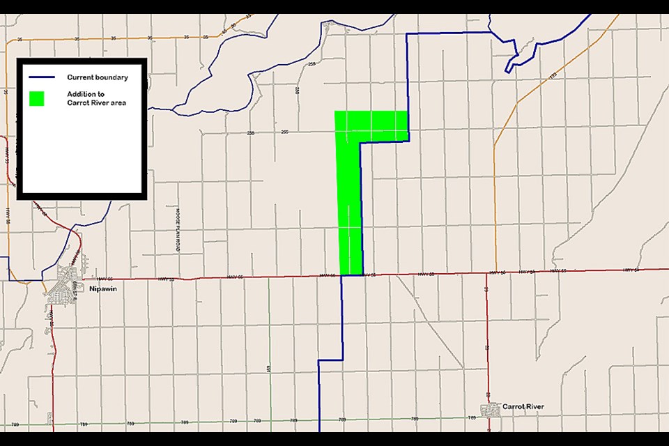 The North East School Division is planning to extend the attendance boundaries of the two Carrot River schools. Submitted Illustration/NESD