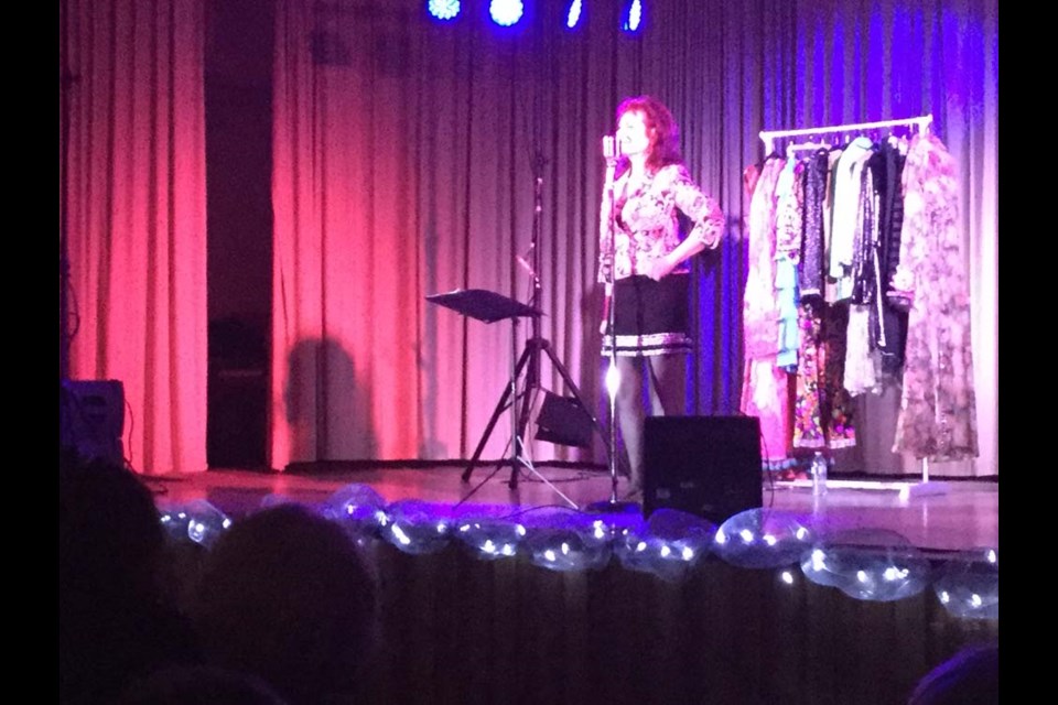 Brenda Lee Cottrell was singing with her costume rack within easy reach.