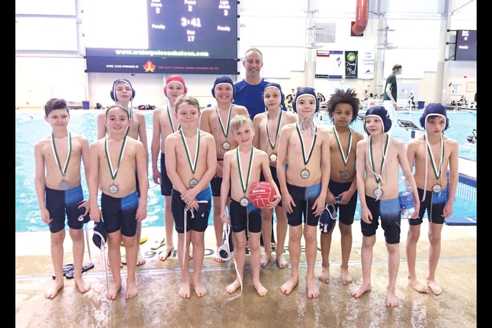 The atom boys Sharks team won silver at provincials. Photo submitted