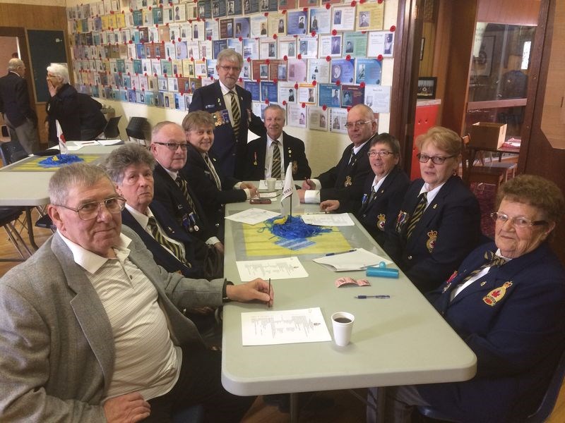 Kamsack was well represented at the Royal Canadian Legion’s zone rally held in Norquay March 26. From left, were: Francis McIsaac, Audrey Girling, Ray Muir, Diane Smutt, Jim Woodward, Robert Boudreau, Barry Golay, Sharon Rudy, Judy Green and Norma Woodward.
