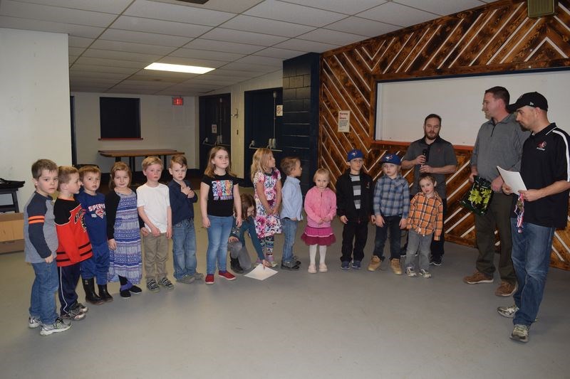 Members of the Kamsack IP hockey team were introduced during a wind-up banquet last week.