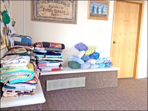 Many quilts the Cotton Pickin Quilters have done this past year. Photos by Lorraine Olinyk.