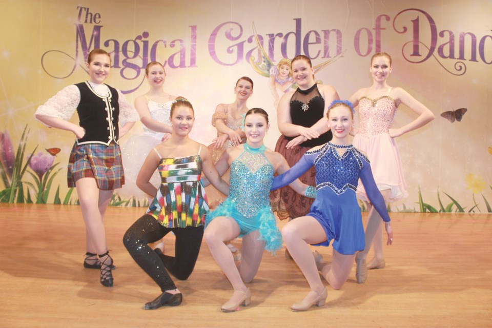 This year’s graduates from the Drewitz School of Dance were: back row, from the left, Tamira Krall, Sarah Wright, Isabelle Beahm, Avery Dechief and Makenna Mack. Front row, from the left, Kelsey Romanyk, Kia Rosenbaum and Mia Hanson.