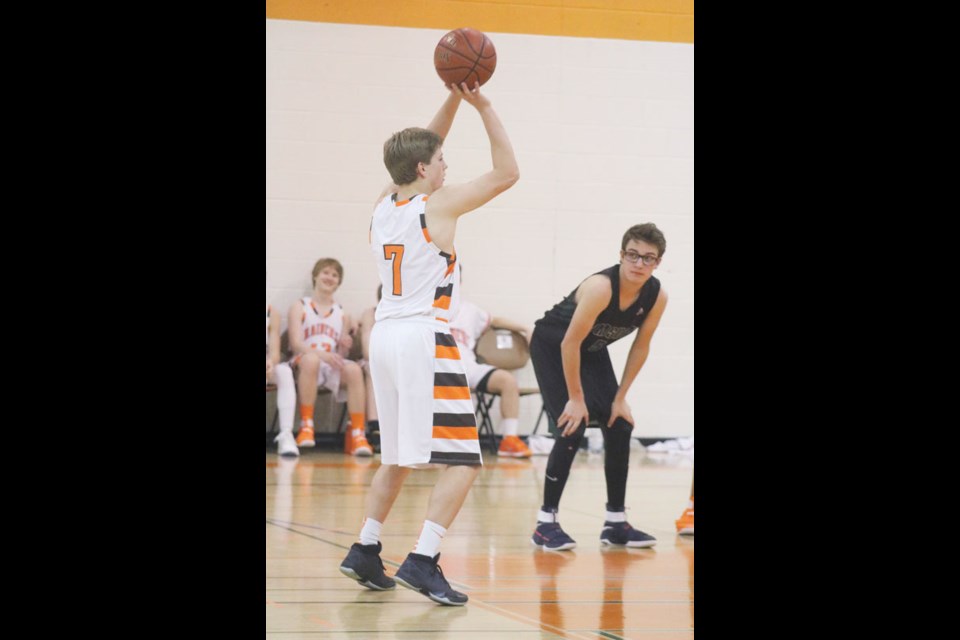 Mandziuk steps up for a free throw in a game at YRHS earlier this season.