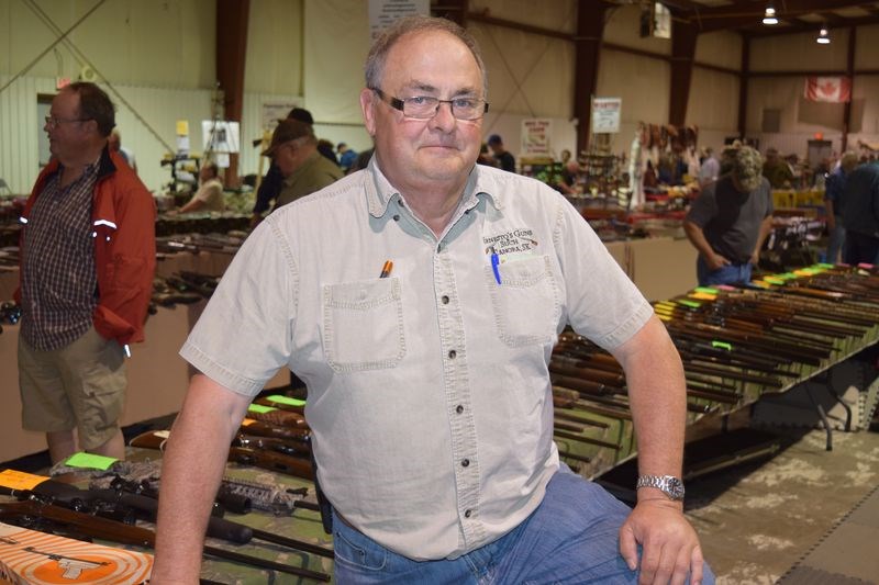 Ernie Gazdewich, of Canora, who operates Ernesto’s Guns & Such, was pleased with the strong turnout to see his display and those of others at the River Ridge Fish & Game Gun Show in Canora on June 10-11.