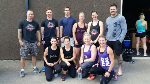 Living Skies CrossFit competitors