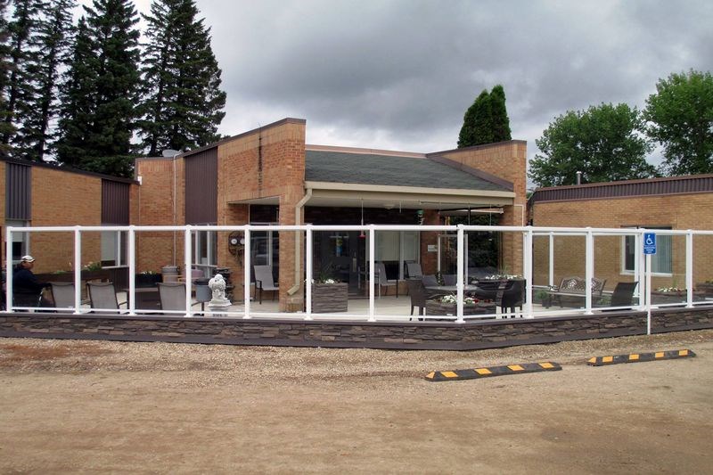 The new secure outdoor patio at the Norquay Health Centre opened on June 22.