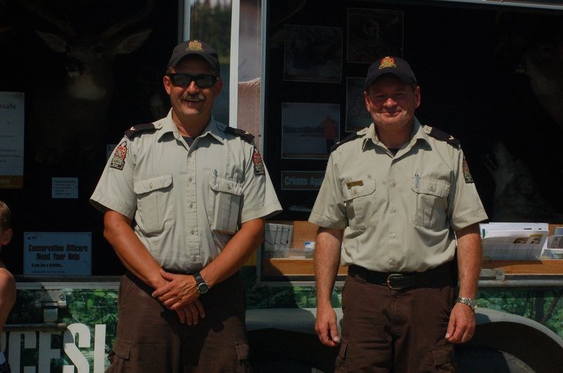 The Saskatchewan Environment Public Education Mobile Trailer was present all weekend with conservation officers Johnny Petryshyn and Dave Knihniski answering questions and providing education on animal and plant species.