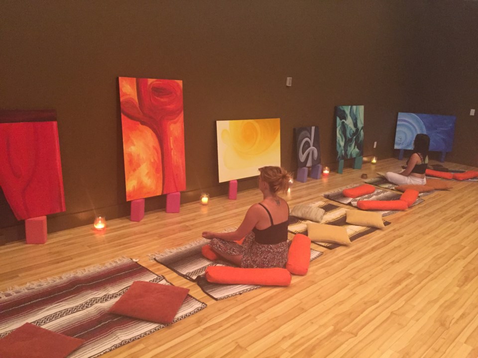 art exhibit yoga
