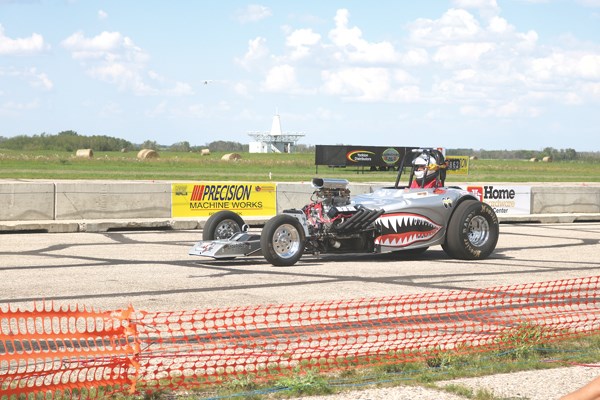 Pictured are various cars that took place in the races on Saturday afternoon right before a quick intermission and rain break.