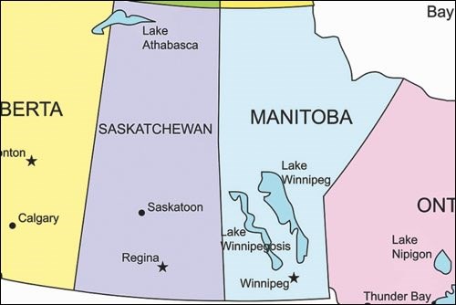 Saskatchewan and Manitoba