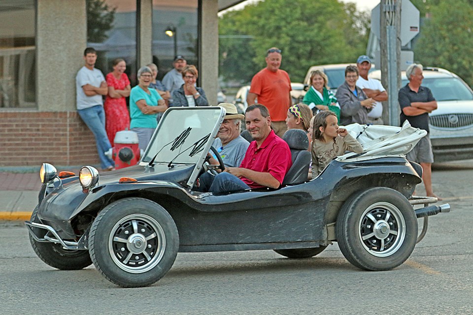 The Cruise Night was a new feature of Flavours of the Outback, held Aug. 18 in Carrot River. Participants drove up and down Main Street in their rides. Review Photo/Devan C. Tasa