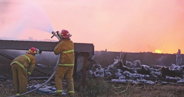 Pangman area fire