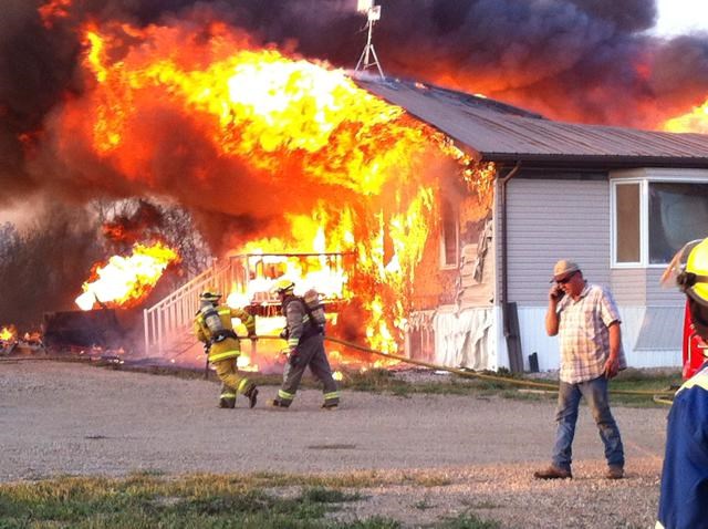 Farmhouse fire